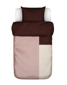 Marc O'Polo Ewon Crimson Brown Duvet cover 140 x 220 cm