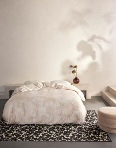 ESSENZA Floor Oyster Duvet cover 140 x 220 cm