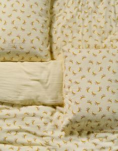 ESSENZA & CO Lily melody lemon yellow Duvet cover 200 x 220 cm