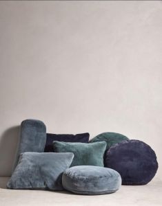 ESSENZA Mads Furry Nightblue Cushion 45 cm