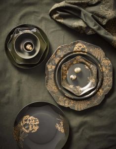 Essenza Masterpiece Dark Green Dinner plate 27