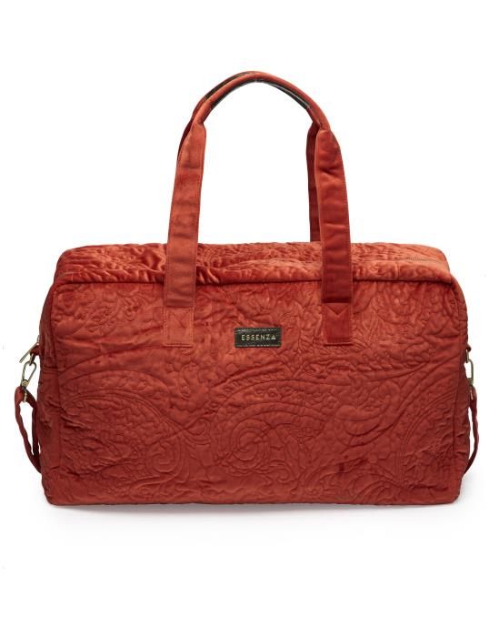 Essenza Pebbles Velvet Weekender bag Chili One Size