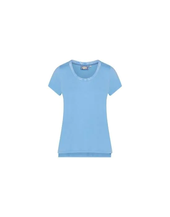 ESSENZA Luyza Uni Azur blue Top short sleeve M